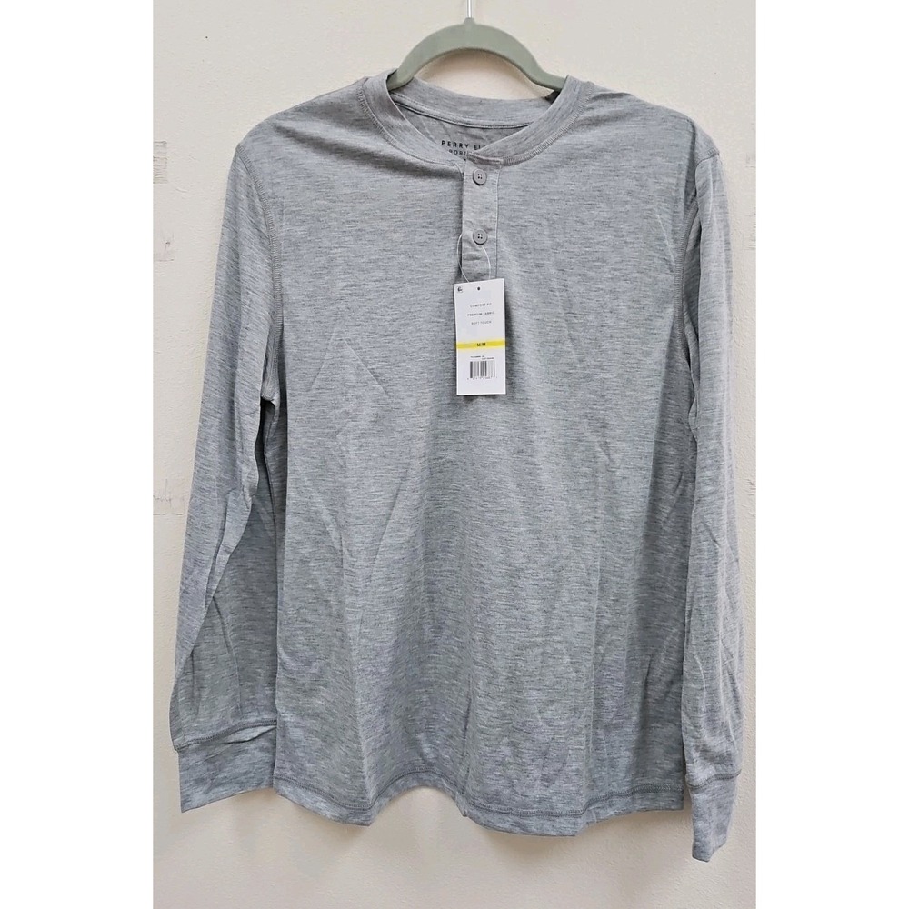 Perry Ellis Portfolio Men's Long Sleeve Shirt Medium Comfort Fit Soft New W Tag